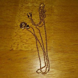 18K Saudi Gold Necklace with Pendant